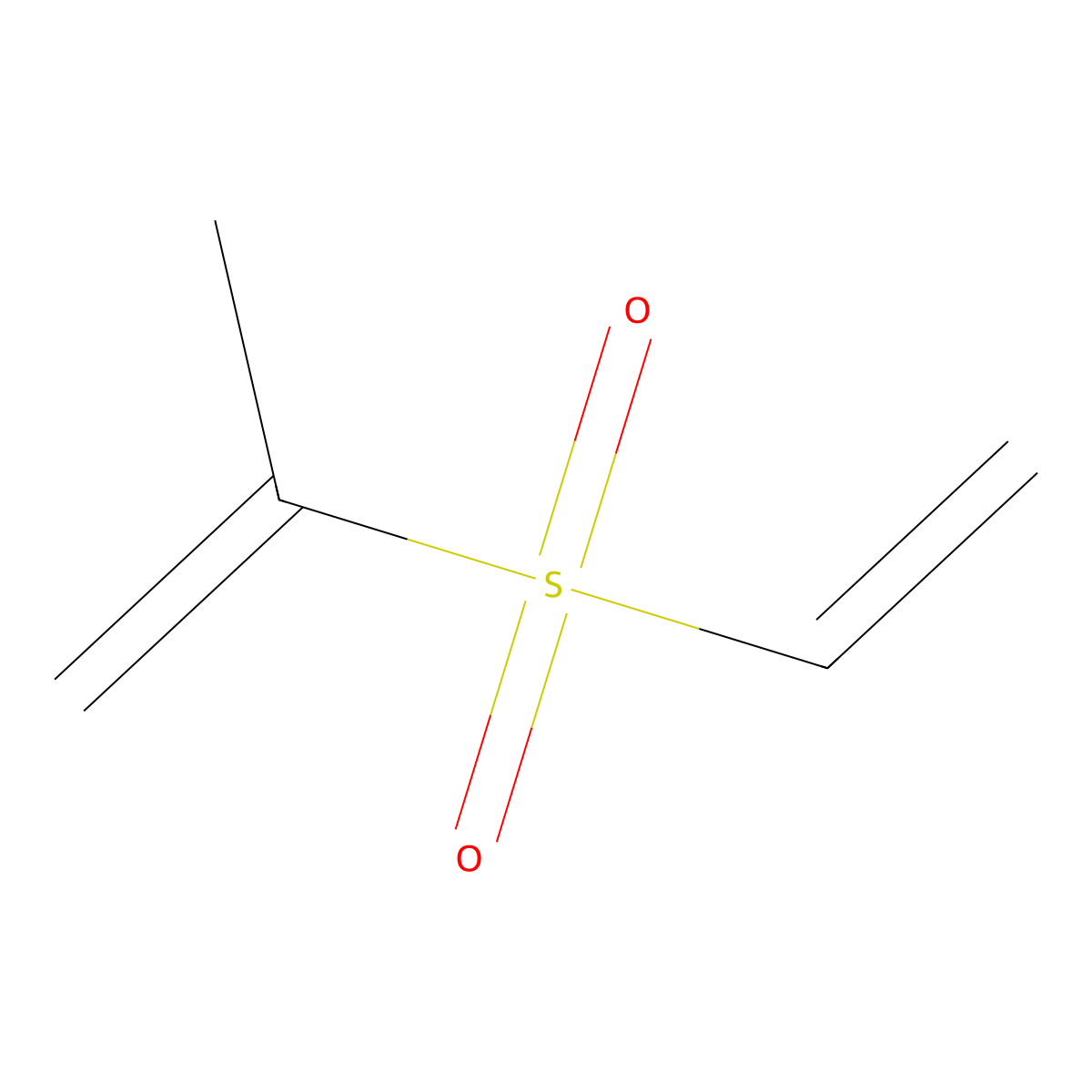 2-Ethenylsulfonylprop-1-ene molecular structure, CAS 36560-65-3