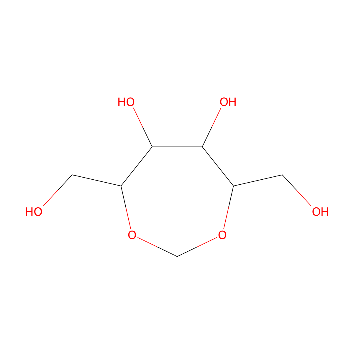 2,5-O-Methylene-D-mannitol molecular structure, CAS 36566-49-1