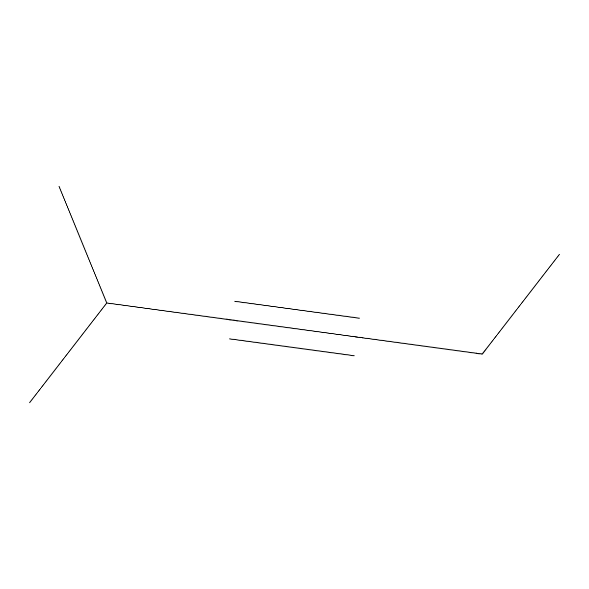 2-Methylhex-3-yne molecular structure, CAS 36566-80-0