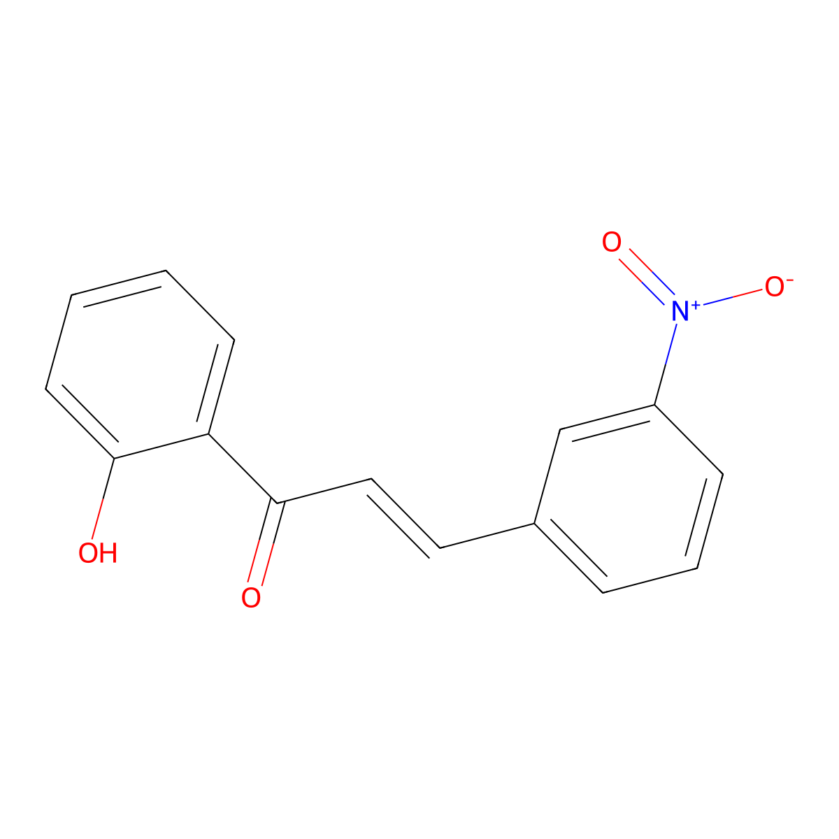 2'-Hydroxy-3-nitrochalcone molecular structure, CAS 36574-84-2