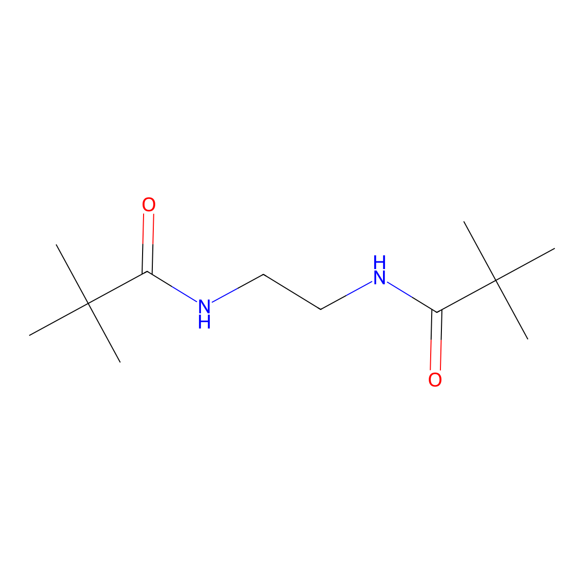 N-[2-(2,2-dimethylpropanoylamino)ethyl]-2,2-dimethylpropanamide molecular structure, CAS 36578-37-7
