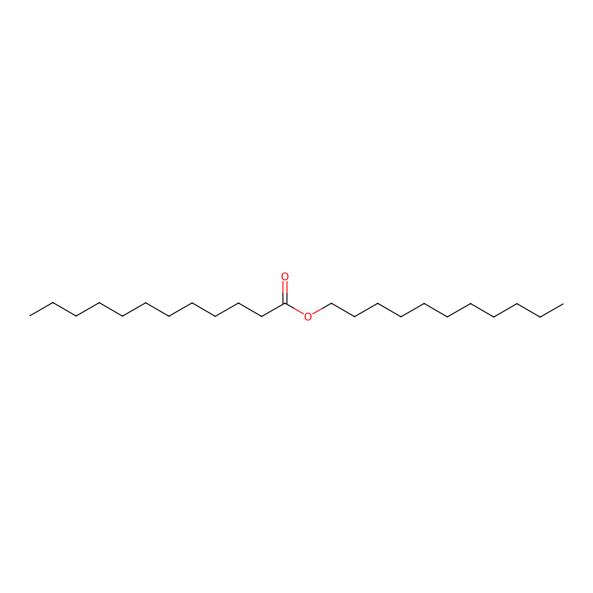 Dodecanoic acid, undecyl ester molecular structure, CAS 3658-44-4