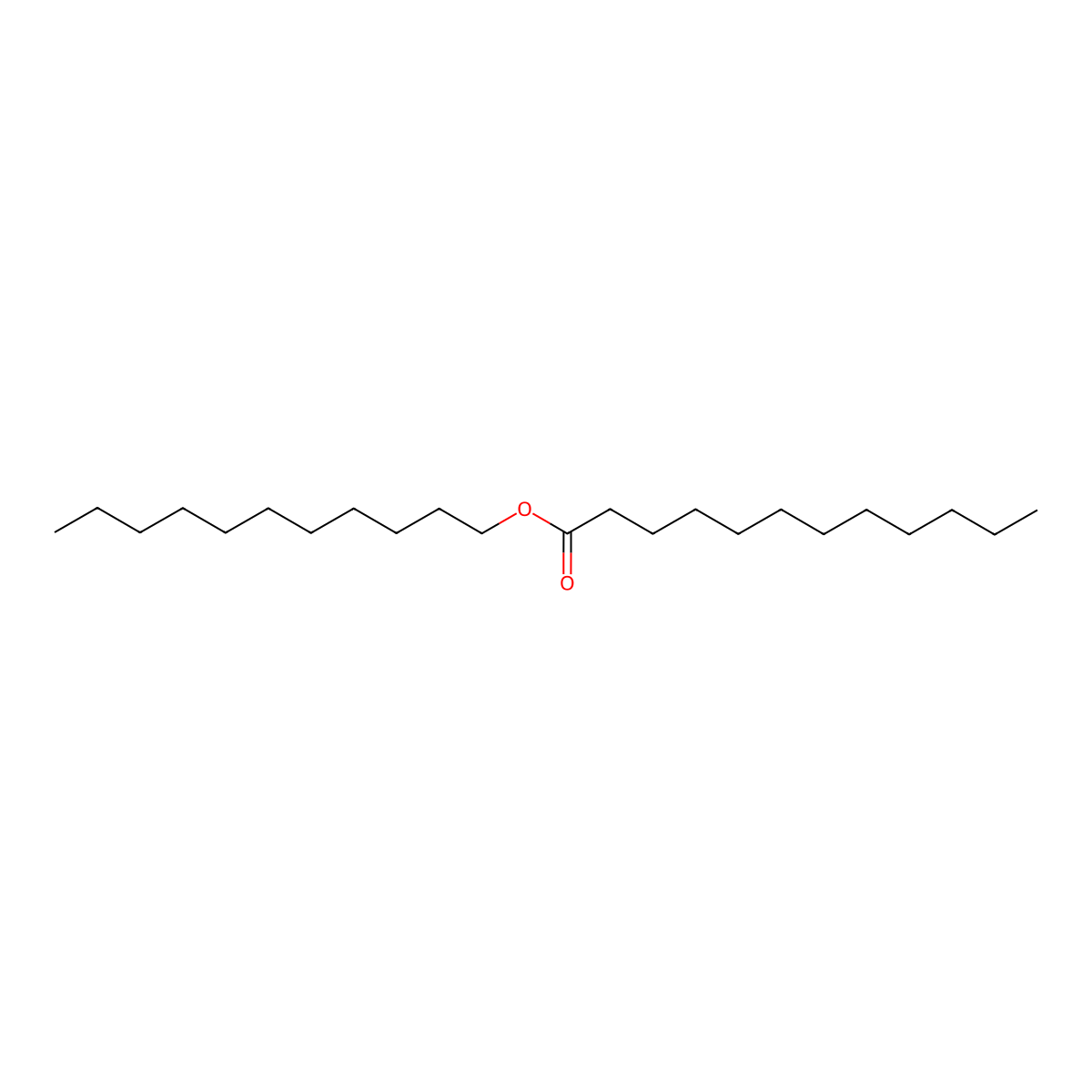 Dodecanoic acid, undecyl ester molecular structure, CAS 3658-44-4