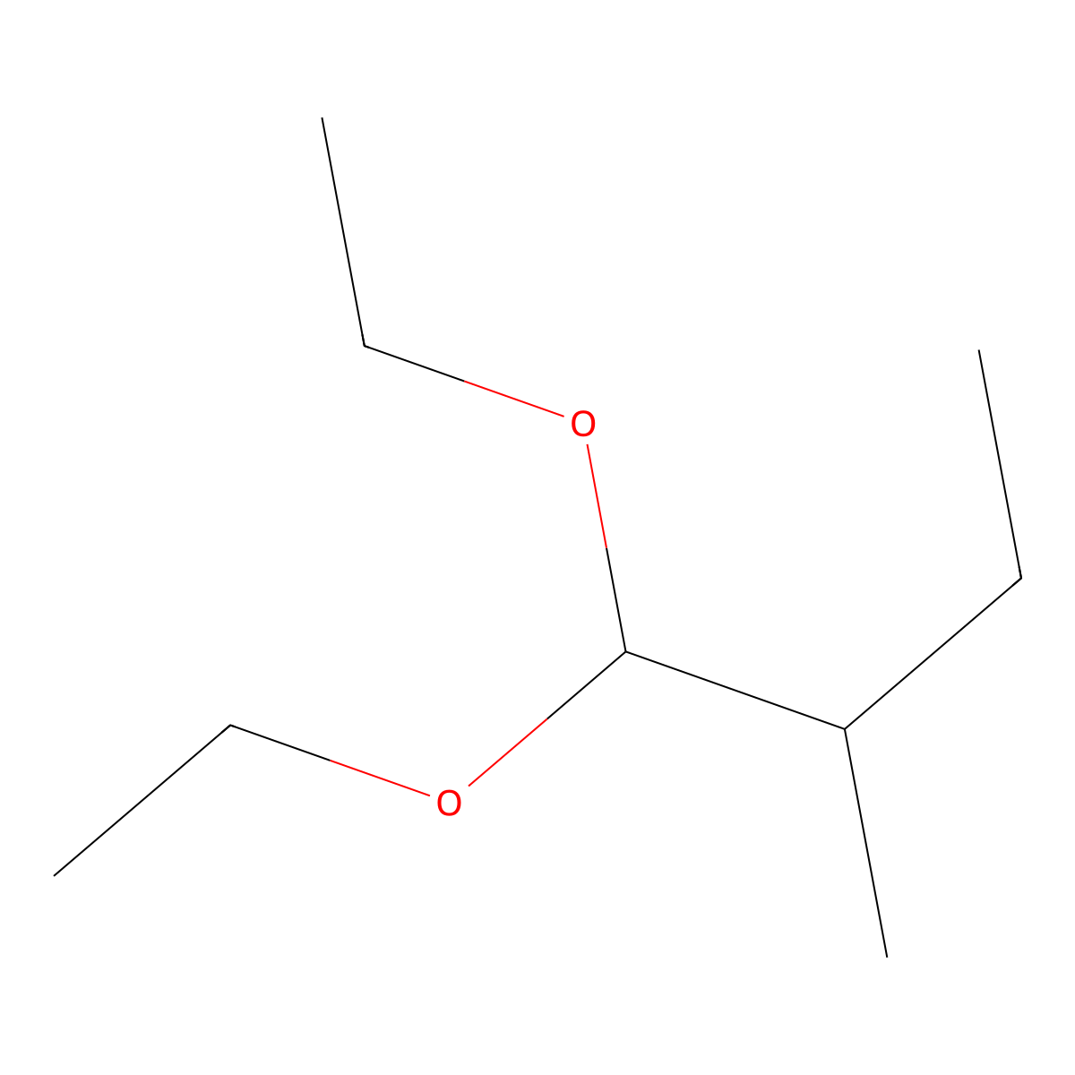 1,1-Diethoxy-2-methylbutane molecular structure, CAS 3658-94-4