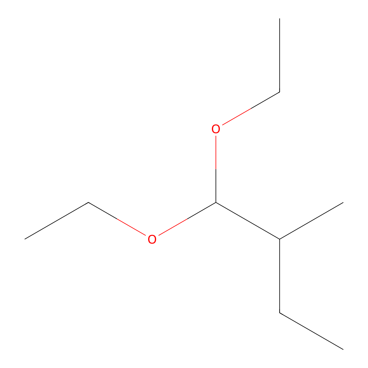 1,1-Diethoxy-2-methylbutane molecular structure, CAS 3658-94-4