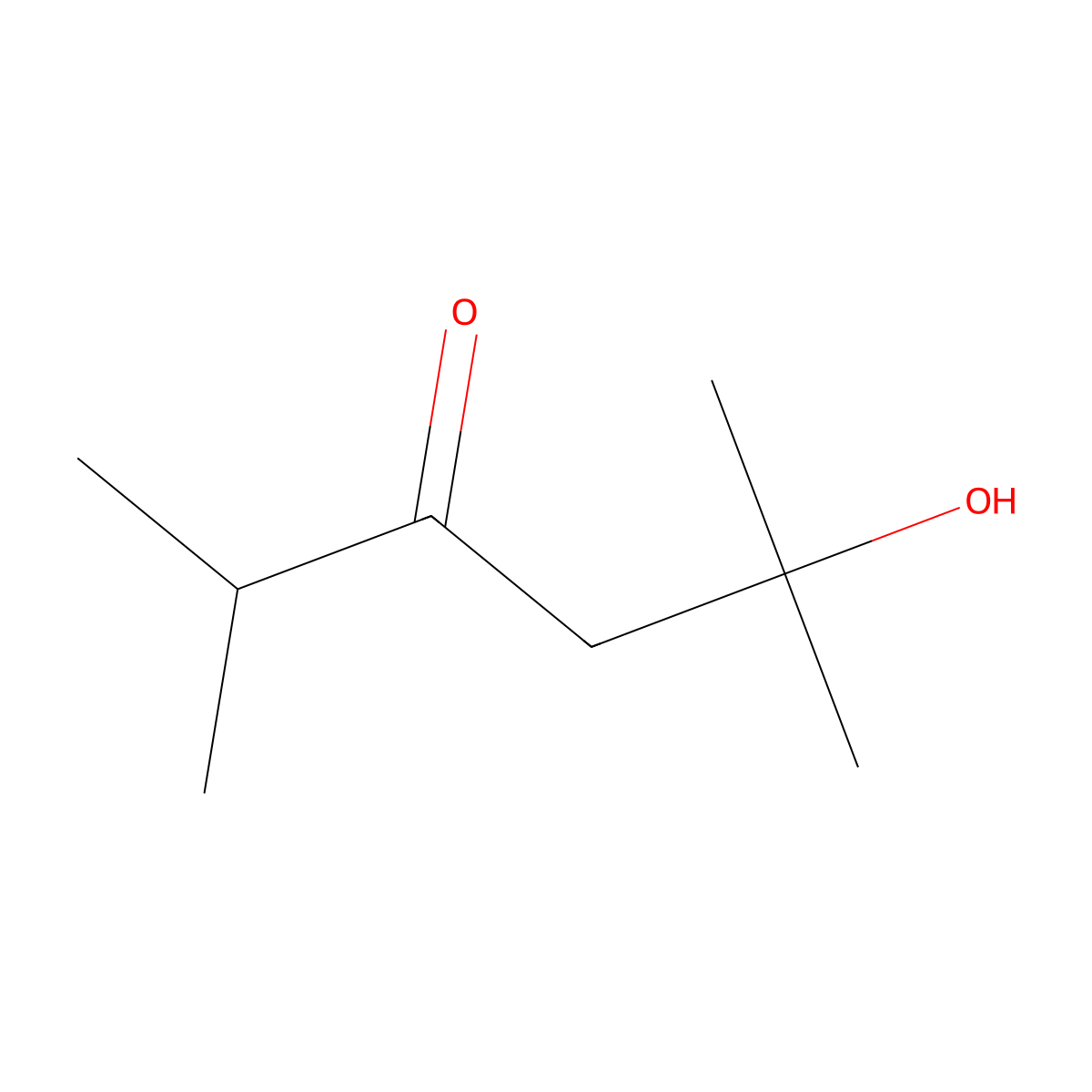5-Hydroxy-2,5-dimethylhexan-3-one molecular structure, CAS 36587-79-8