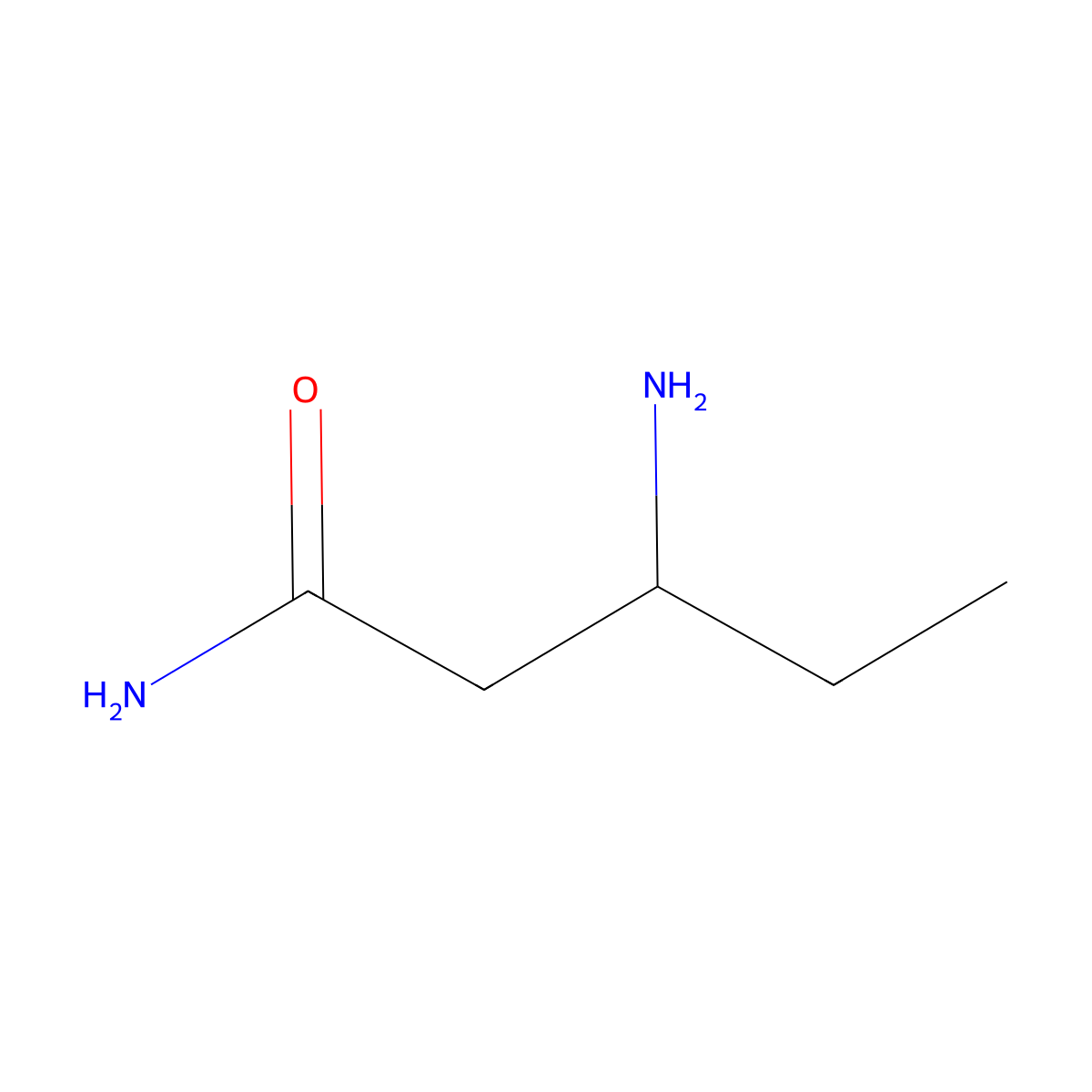 3-Aminopentanamide molecular structure, CAS 36587-88-9