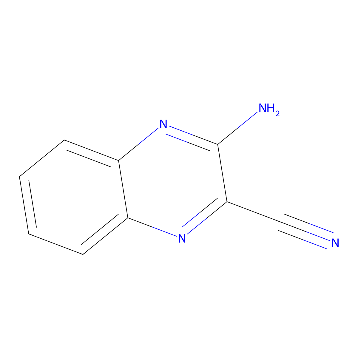 3-Amino-2-quinoxalinecarbonitrile molecular structure, CAS 36597-16-7