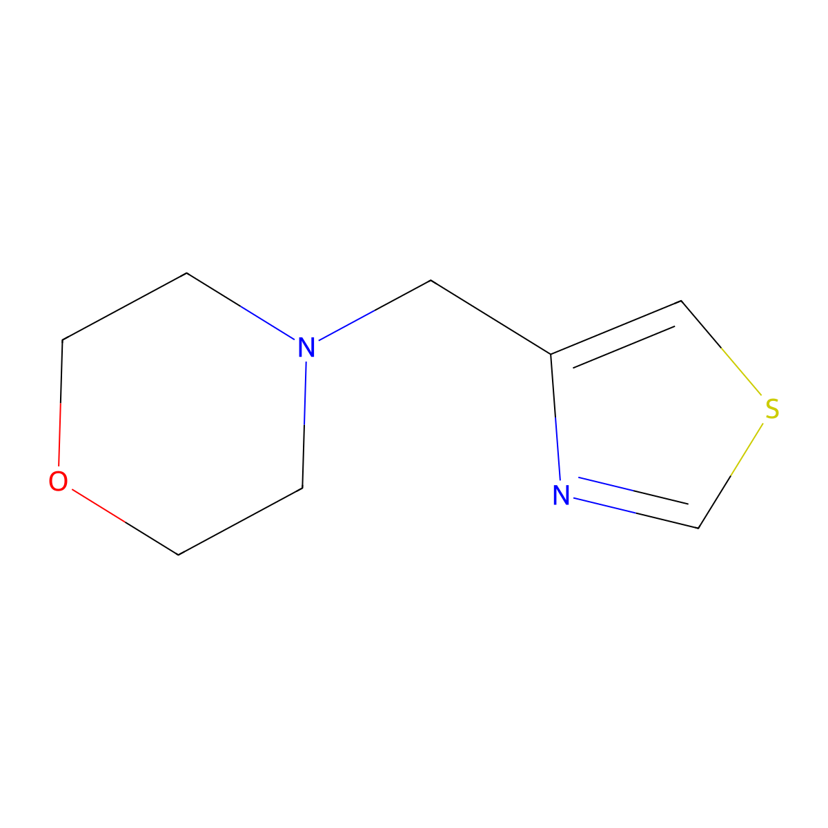 4-(Morpholinomethyl)thiazole molecular structure, CAS 365996-58-3