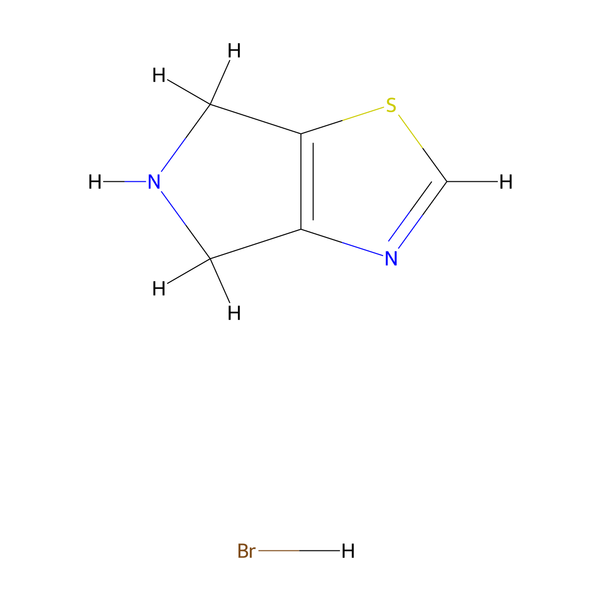 5,6-Dihydro-4H-pyrrolo[3,4-d]thiazole Hydrobromide molecular structure, CAS 365996-65-2