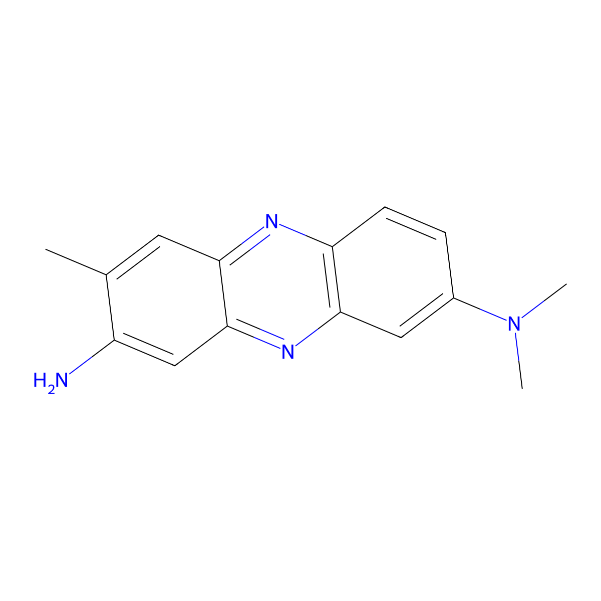 N8,N8,3-Trimethyl-2,8-phenazinediamine molecular structure, CAS 366-13-2