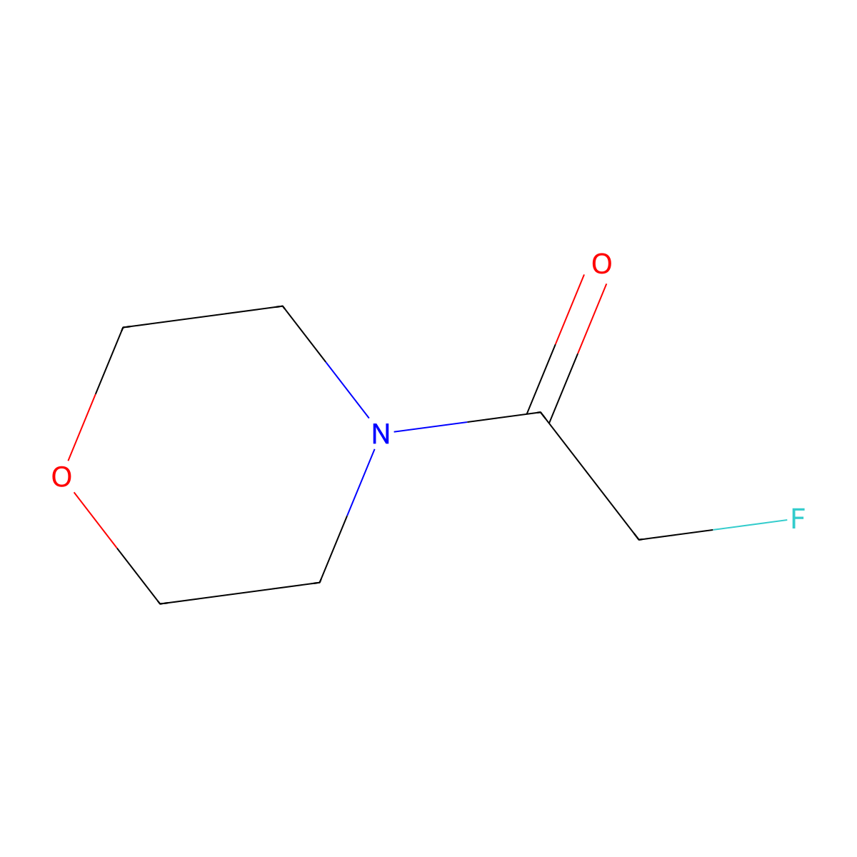 2-Fluoro-1-morpholinoethanone molecular structure, CAS 366-38-1