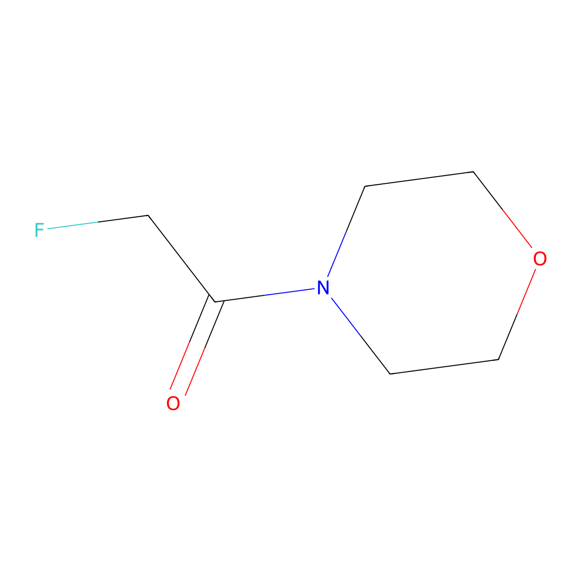 2-Fluoro-1-morpholinoethanone molecular structure, CAS 366-38-1