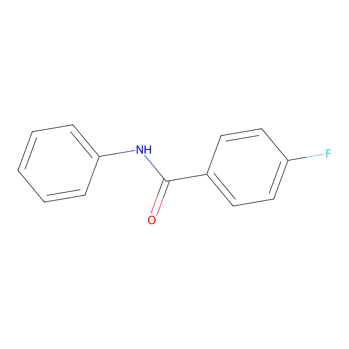 4-Fluorobenzanilide molecular structure, CAS 366-63-2