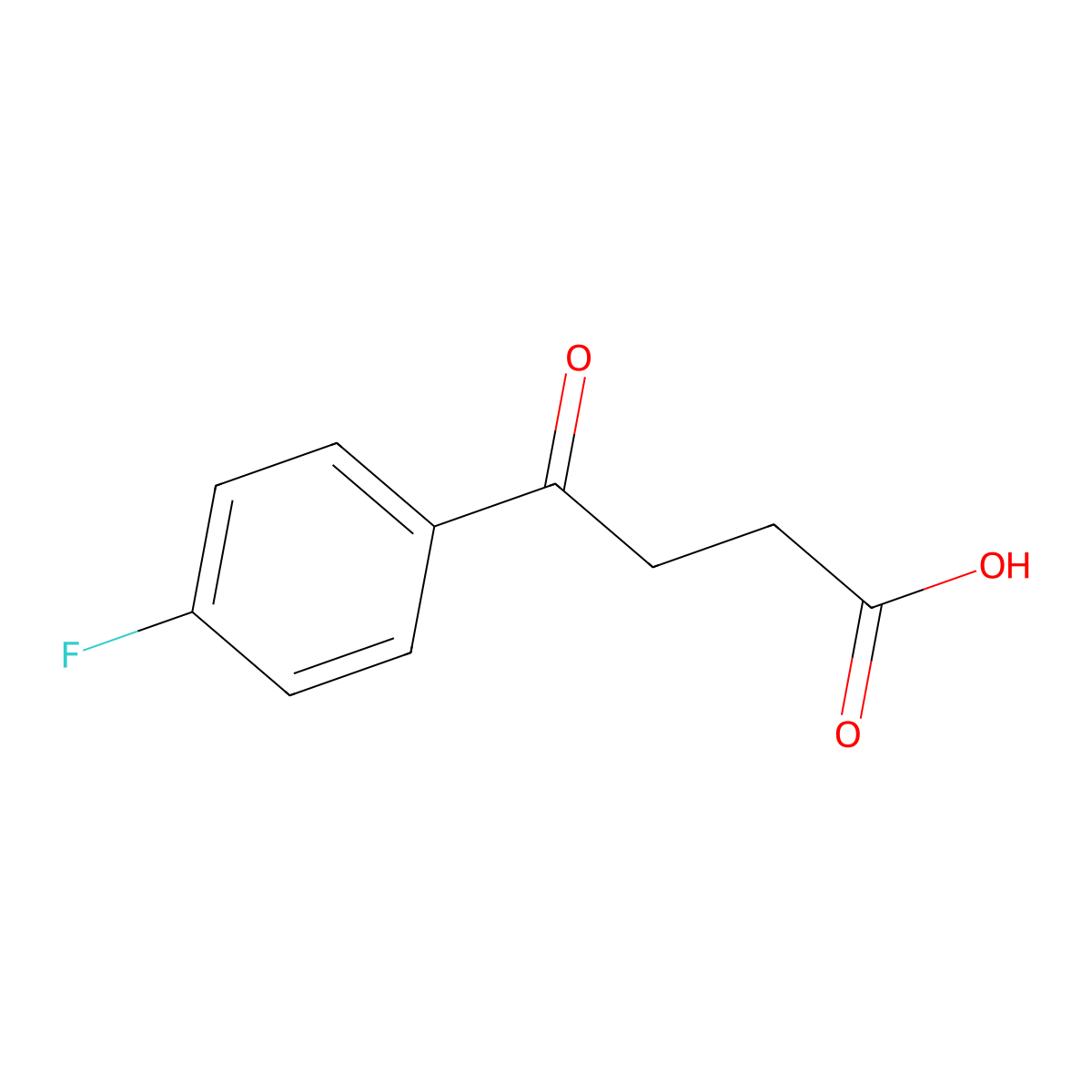 3-(4-Fluorobenzoyl)propionic acid molecular structure, CAS 366-77-8