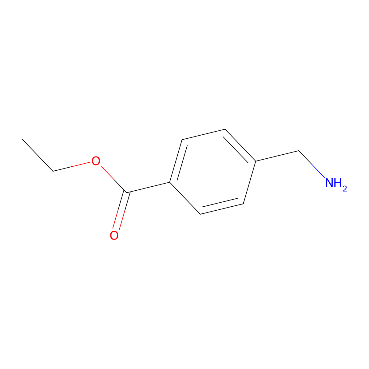 Ethyl 4-(aminomethyl)benzoate molecular structure, CAS 366-84-7