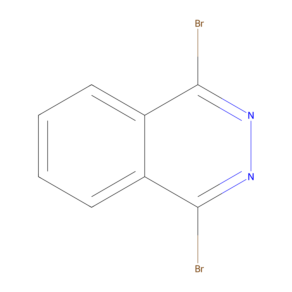 1,4-Dibromophthalazine molecular structure, CAS 3660-90-0