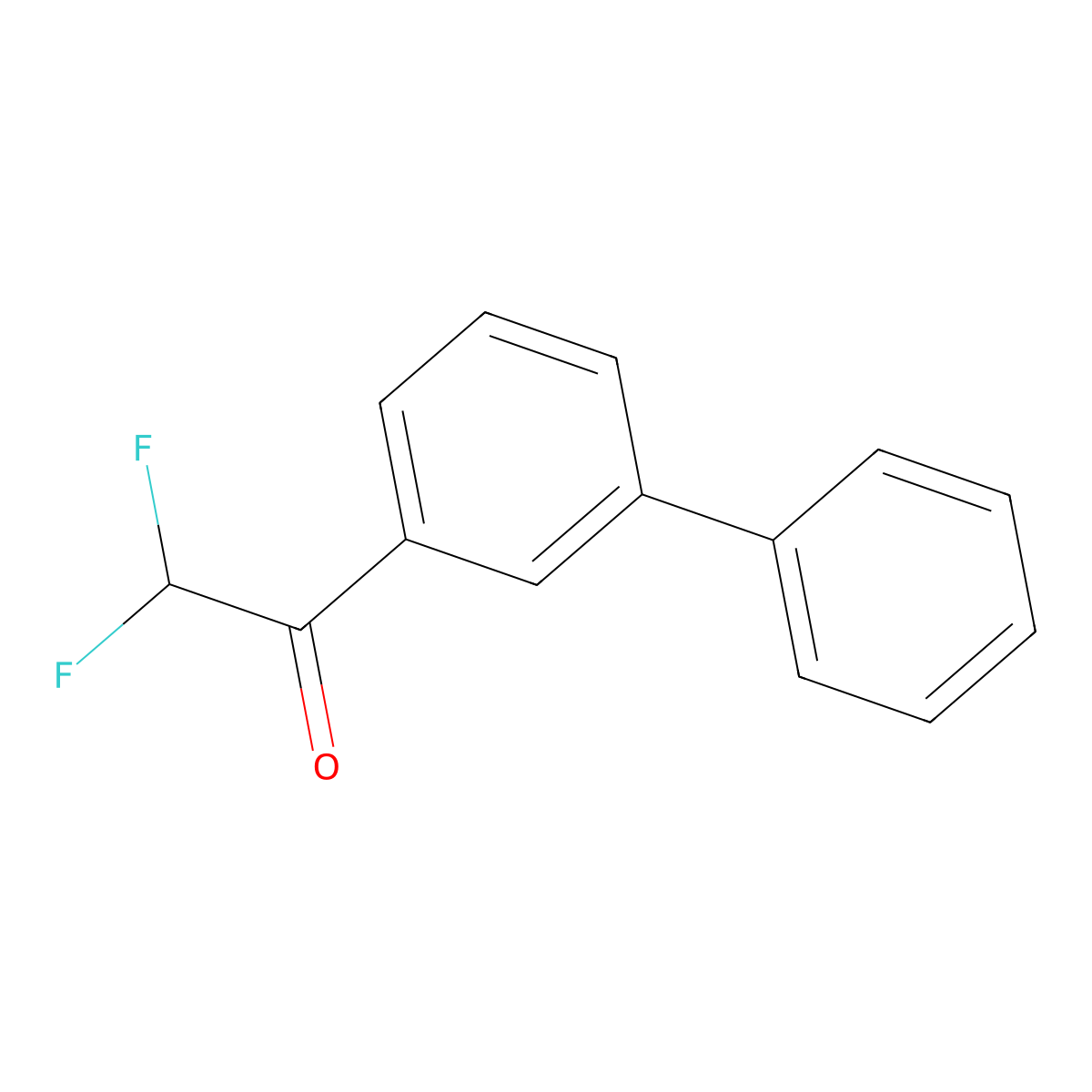 3'-Phenyl-alpha,alpha-difluoroacetophenone molecular structure, CAS 366002-57-5