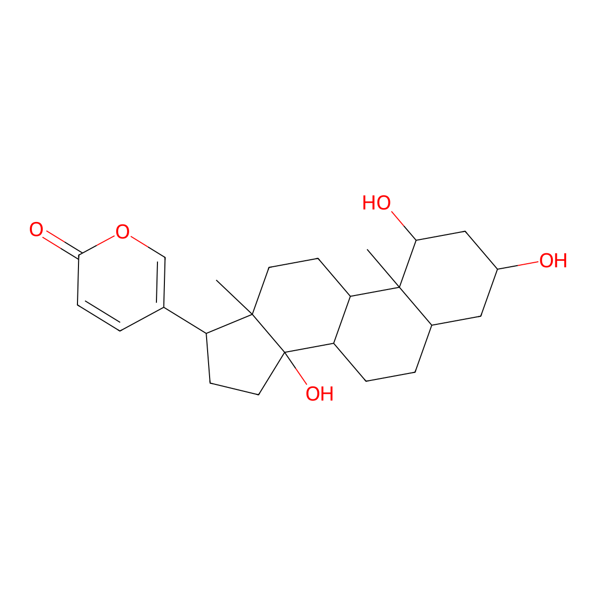 1Beta-Hydroxybufalin molecular structure, CAS 366004-27-5