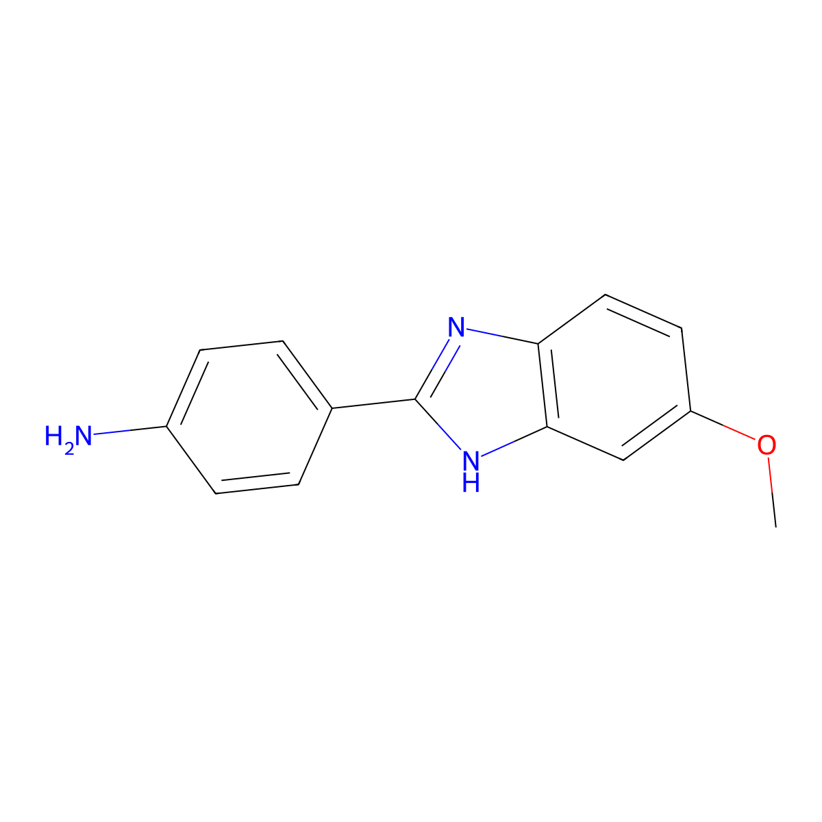4-(5-Methoxy-1H-benzoimidazol-2-yl)-phenylamine molecular structure, CAS 366012-74-0