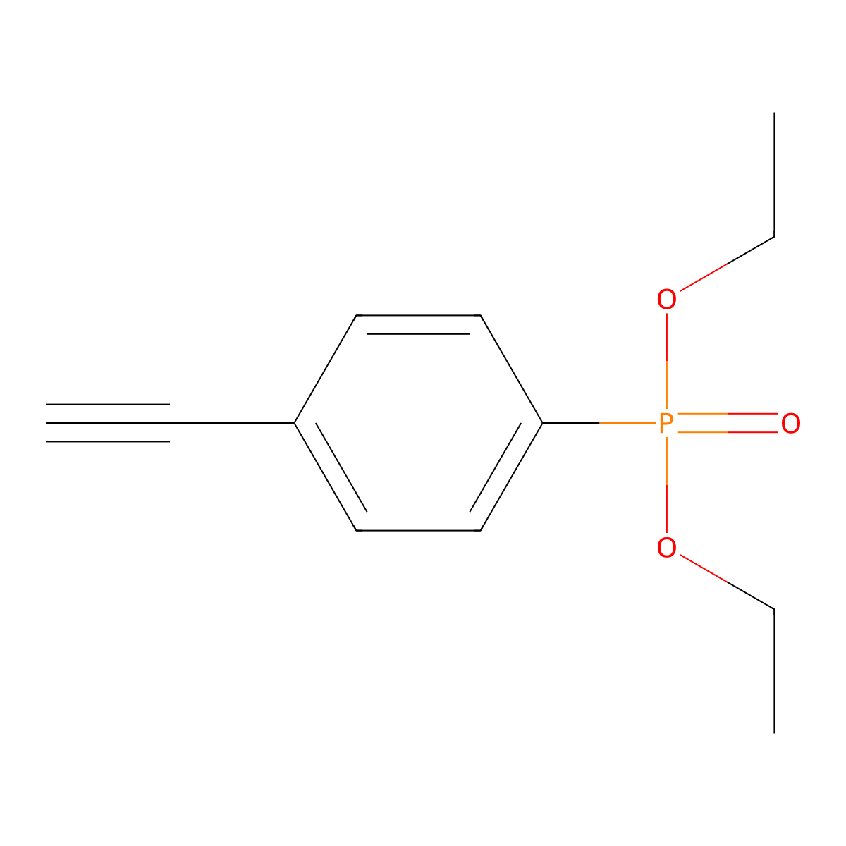 Diethyl (4-ethynylphenyl)phosphonate molecular structure, CAS 366017-62-1