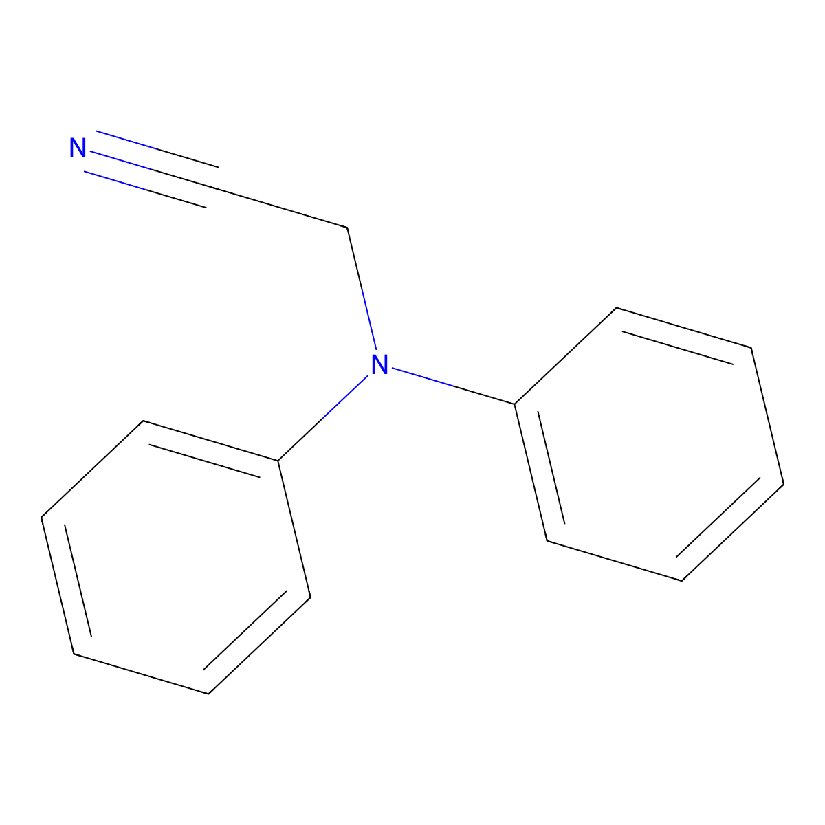 2-(Diphenylamino)acetonitrile molecular structure, CAS 36602-06-9
