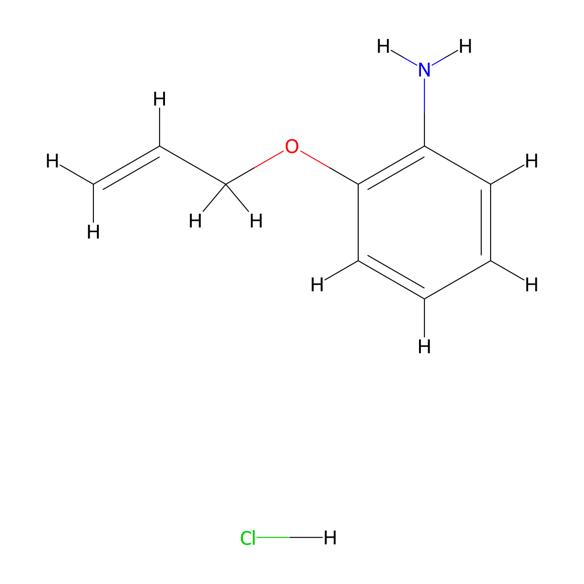 2-(Allyloxy)aniline hydrochloride molecular structure, CAS 366020-27-1