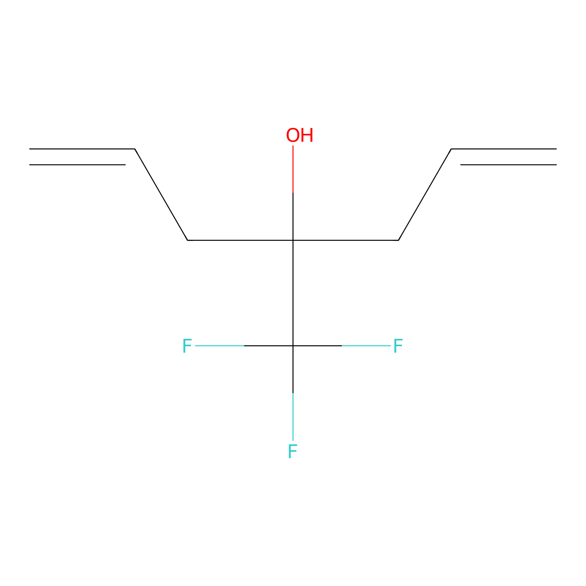 4-(Trifluoromethyl)hepta-1,6-dien-4-ol molecular structure, CAS 36610-32-9