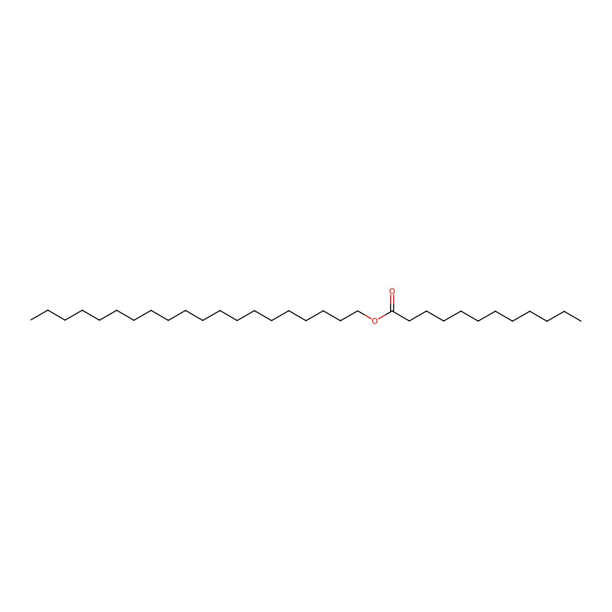 Arachidyl laurate molecular structure, CAS 36617-18-2