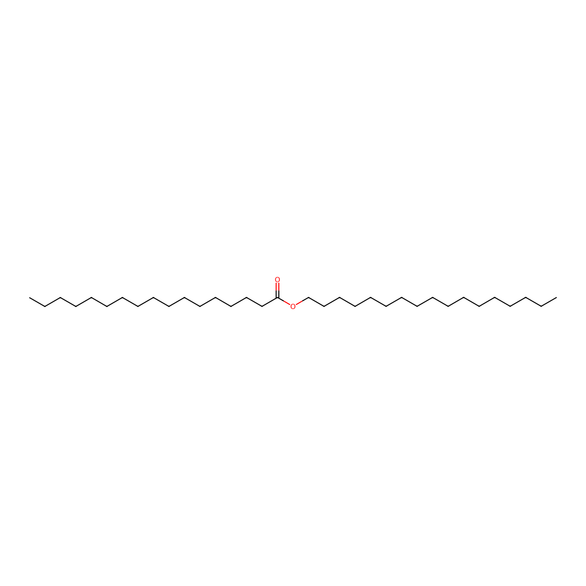 Heptadecyl heptadecanoate molecular structure, CAS 36617-50-2