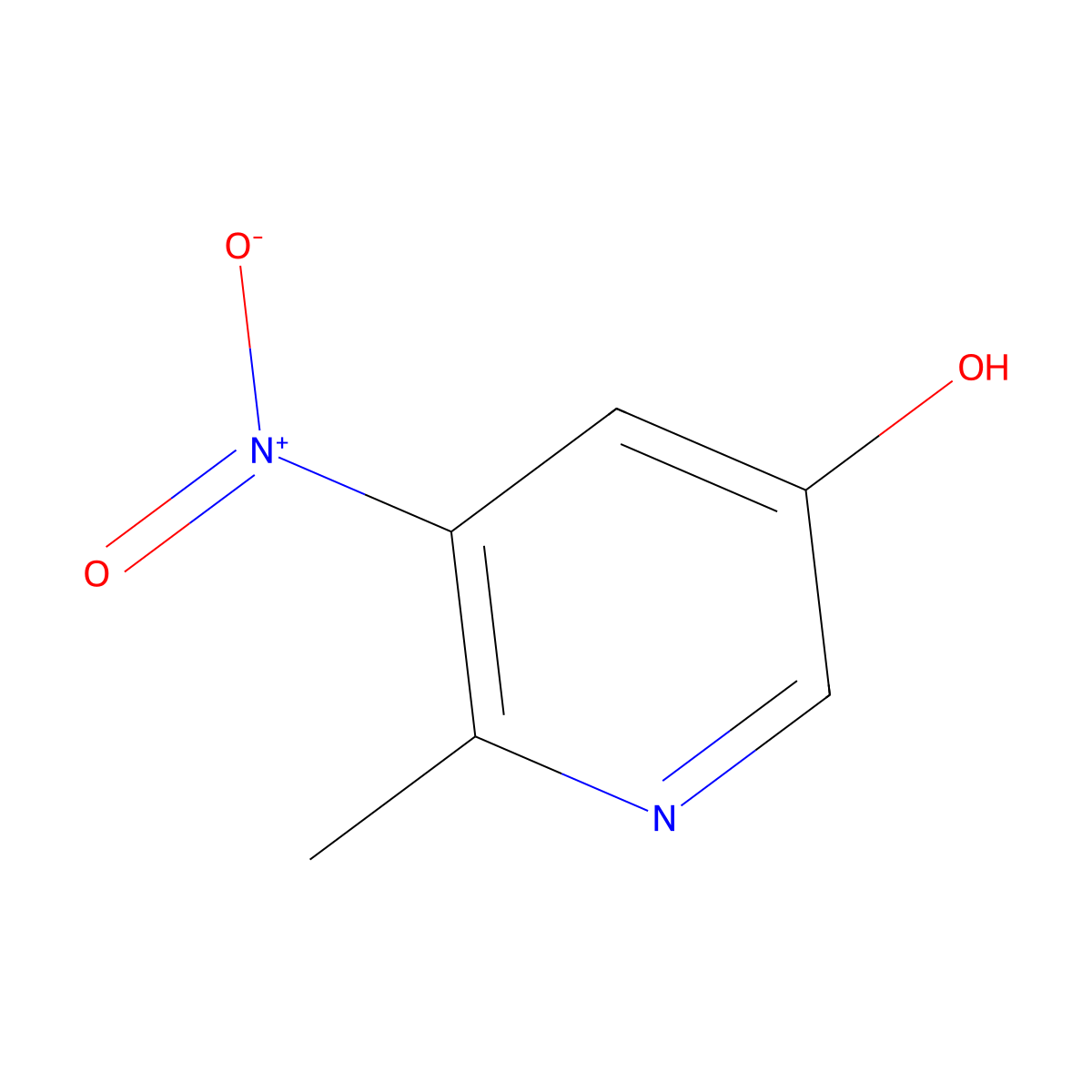 6-Methyl-5-nitropyridin-3-ol molecular structure, CAS 36625-63-5