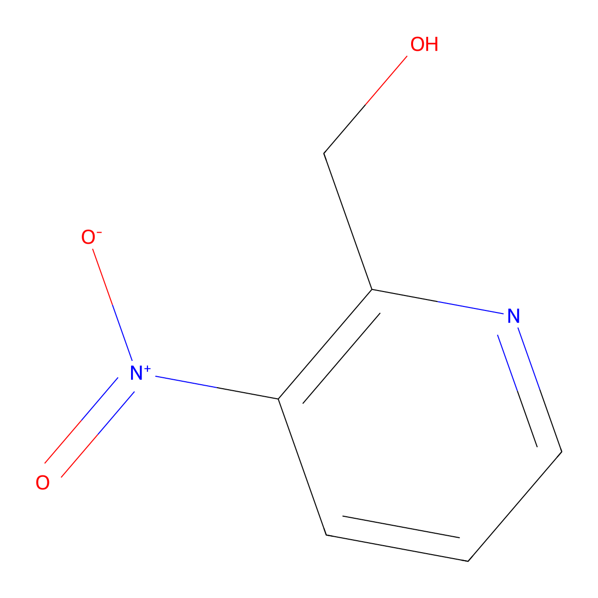 (3-Nitropyridin-2-yl)methanol molecular structure, CAS 36625-64-6