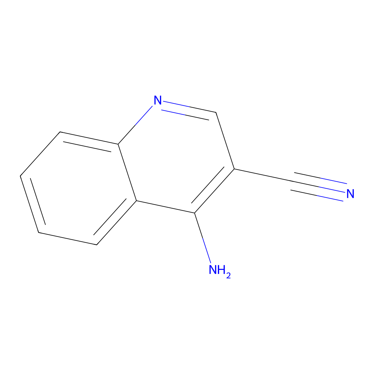 4-Aminoquinoline-3-carbonitrile molecular structure, CAS 36626-03-6