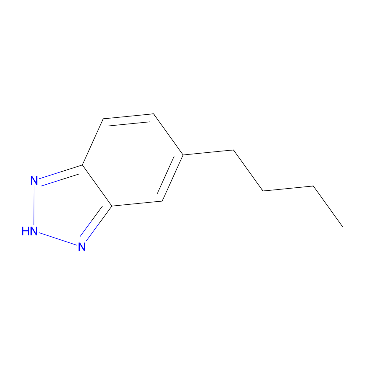 5-Butylbenzotriazole molecular structure, CAS 3663-24-9