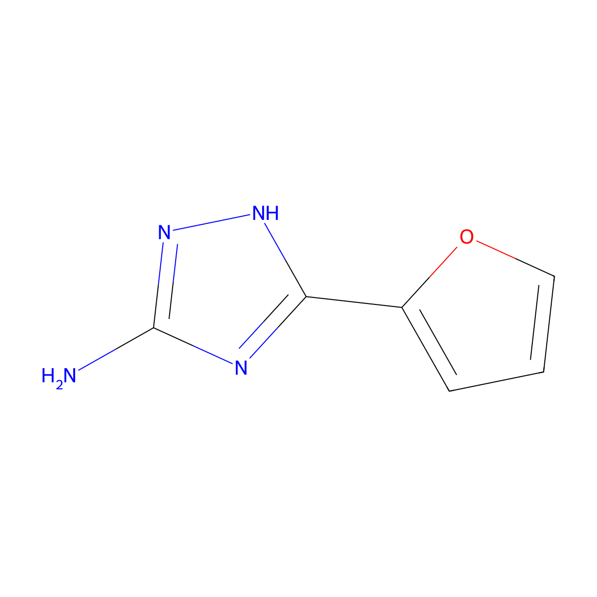 5-(2-Furyl)-4h-1,2,4-triazol-3-amine molecular structure, CAS 3663-61-4
