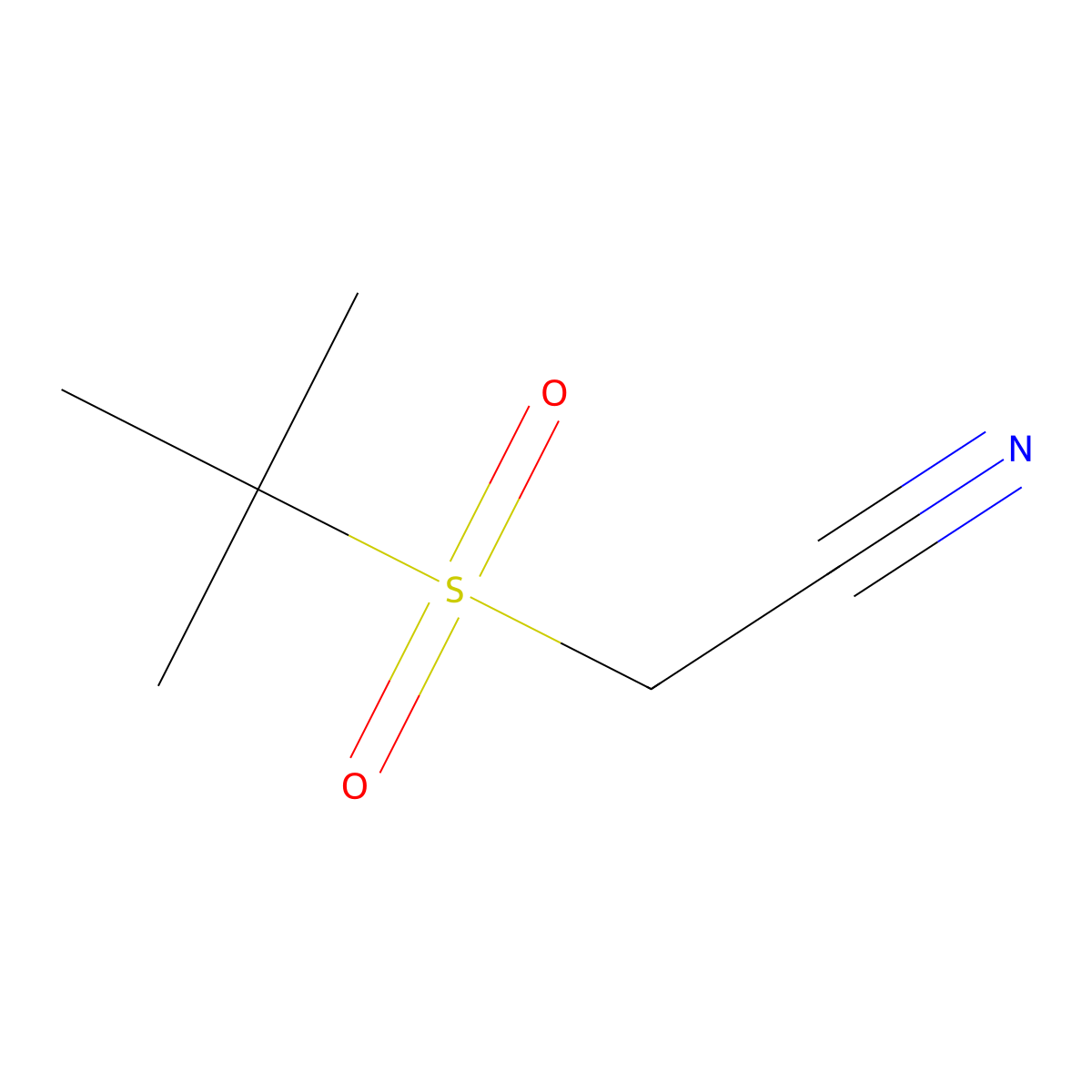 2-(tert-Butylsulfonyl)acetonitrile molecular structure, CAS 36635-64-0