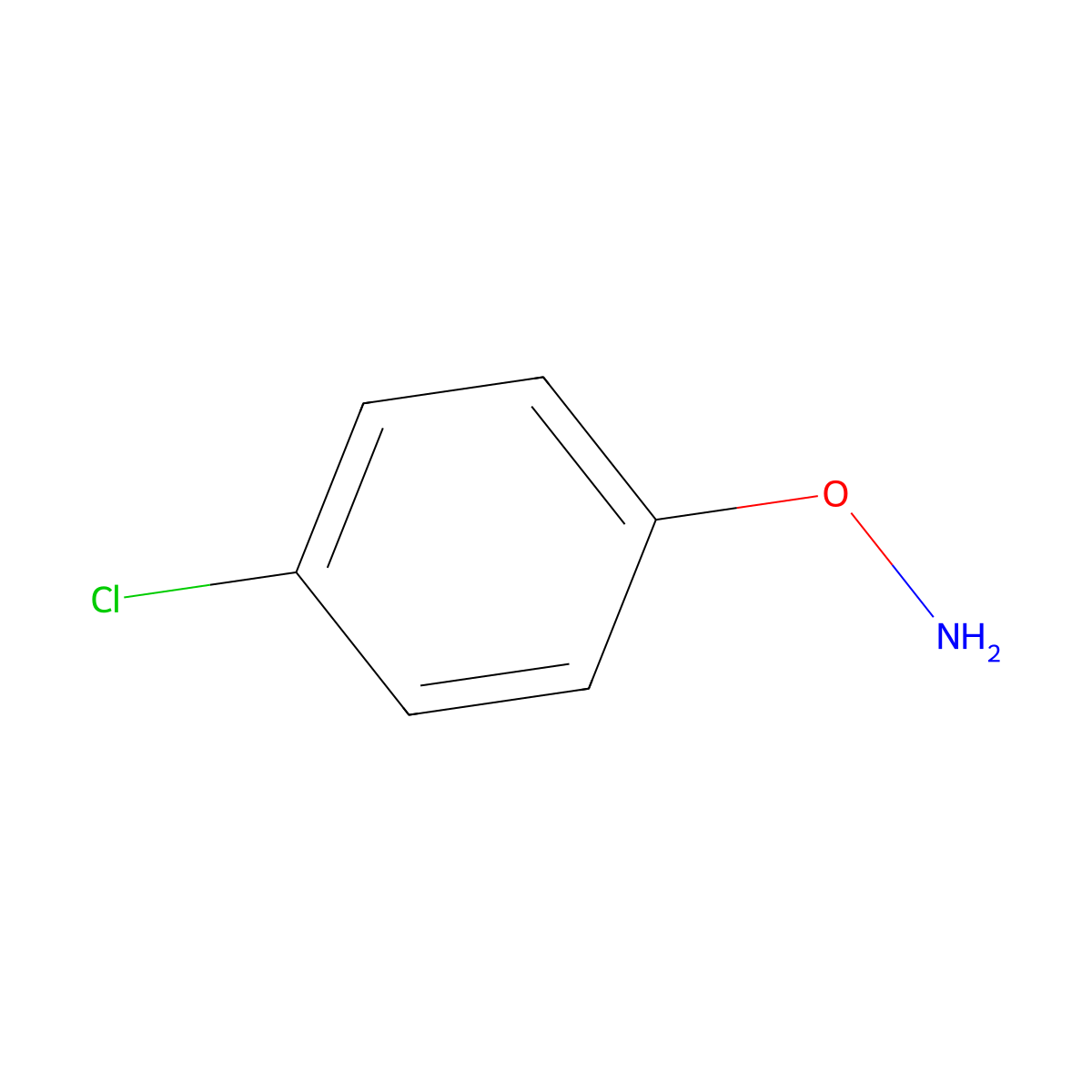 o-(4-Chlorophenyl)hydroxylamine molecular structure, CAS 36637-30-6