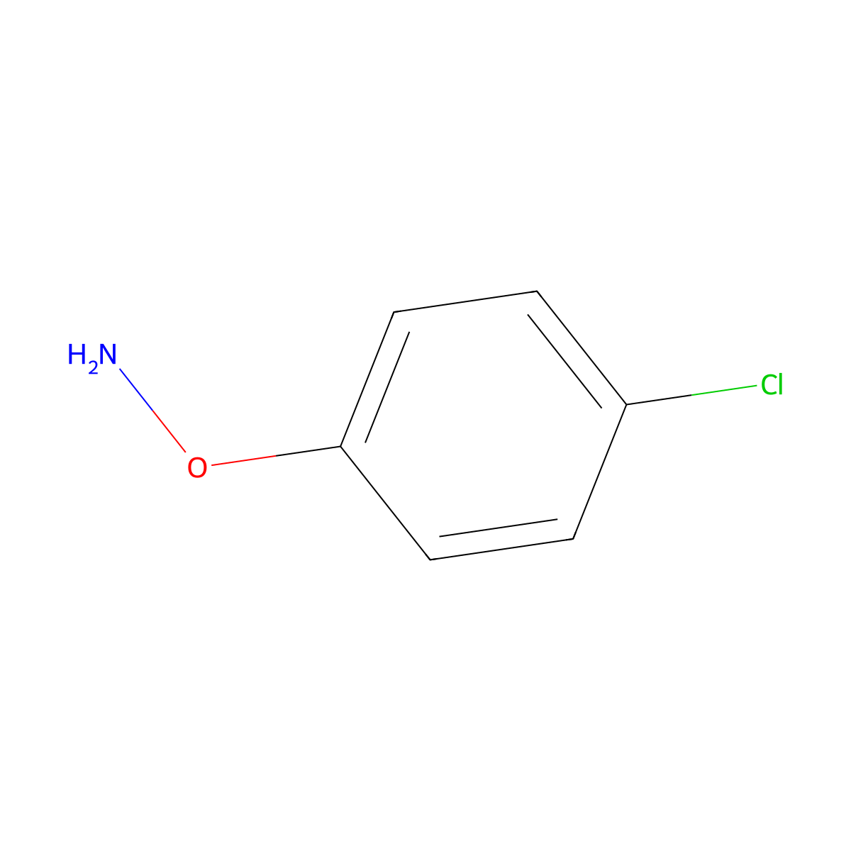 o-(4-Chlorophenyl)hydroxylamine molecular structure, CAS 36637-30-6