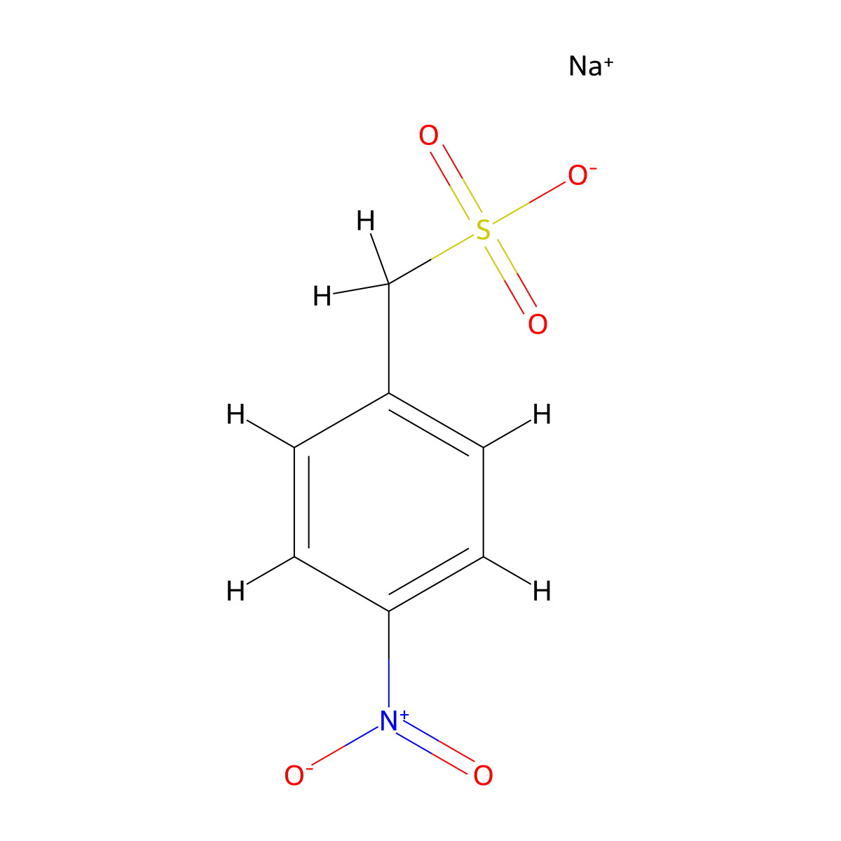 Sodium (4-nitrophenyl)methanesulfonate molecular structure, CAS 36639-50-6