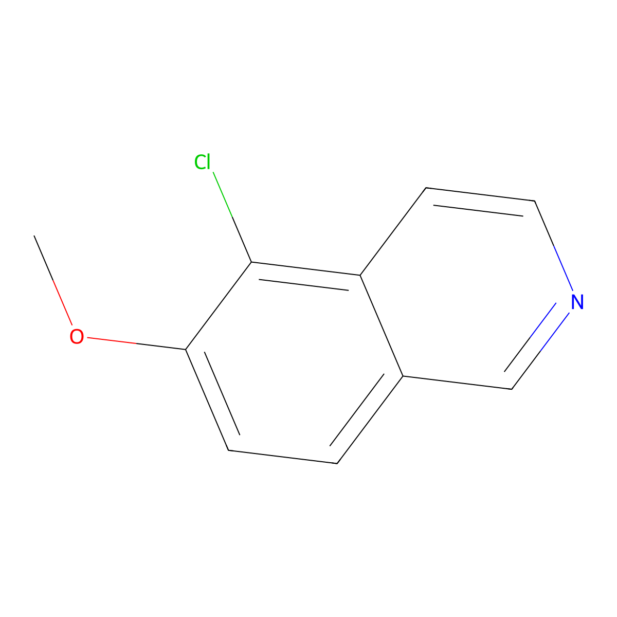5-Chloro-6-methoxyisoquinoline molecular structure, CAS 366445-71-8