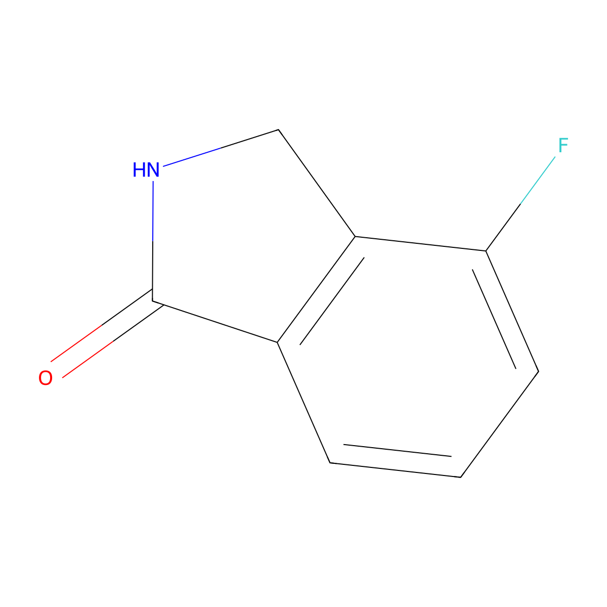4-fluoro-2,3-dihydro-1H-isoindol-1-one molecular structure, CAS 366452-96-2