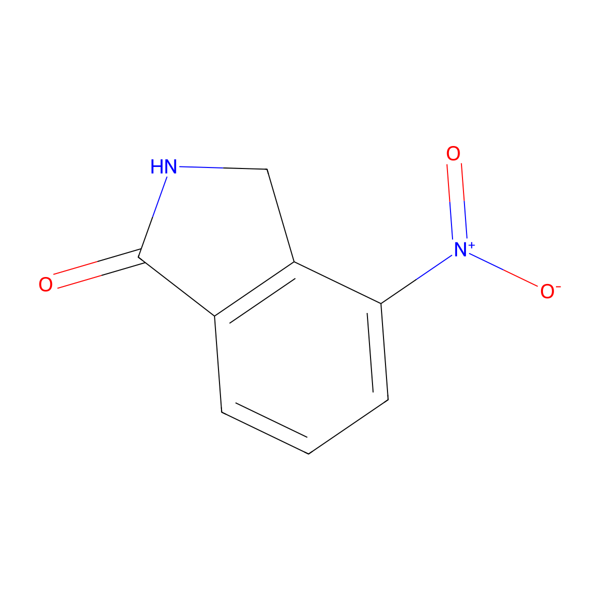 4-nitro-2,3-dihydro-1H-isoindol-1-one molecular structure, CAS 366452-97-3