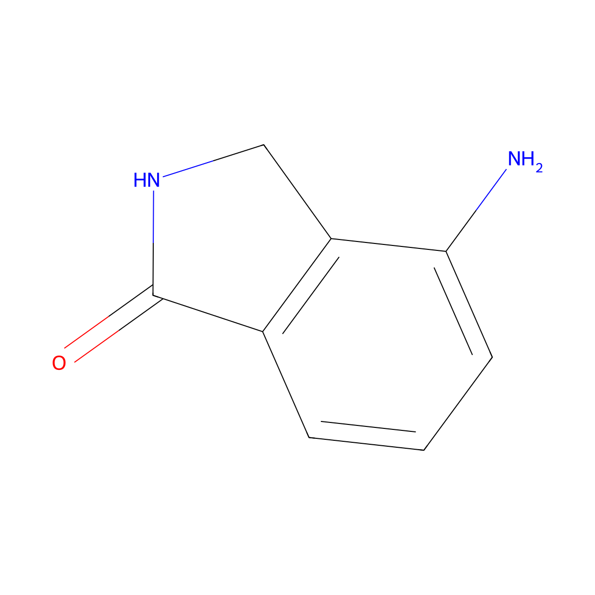 4-amino-2,3-dihydro-1H-isoindol-1-one molecular structure, CAS 366452-98-4