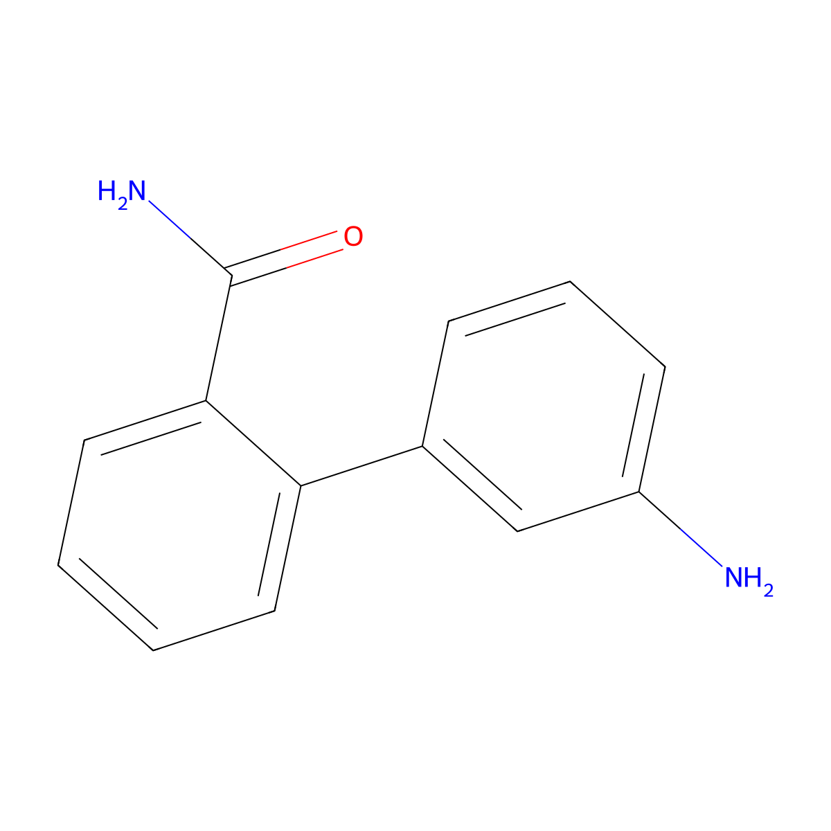 3'-Amino[1,1'-biphenyl]-2-carboxamide molecular structure, CAS 366454-46-8