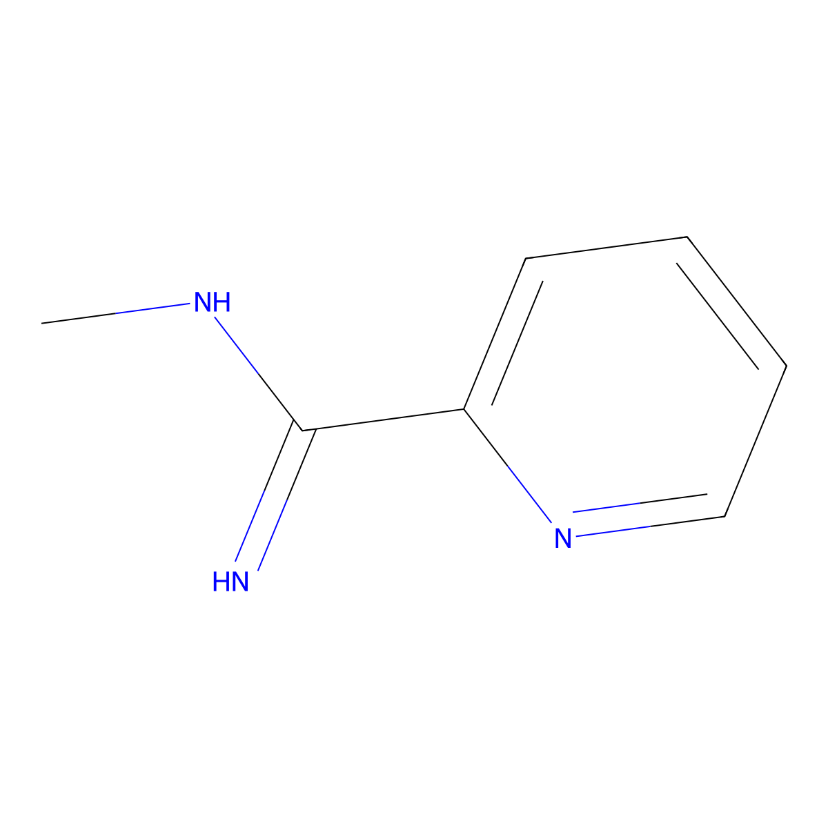 N'-methylpyridine-2-carboximidamide molecular structure, CAS 366457-53-6