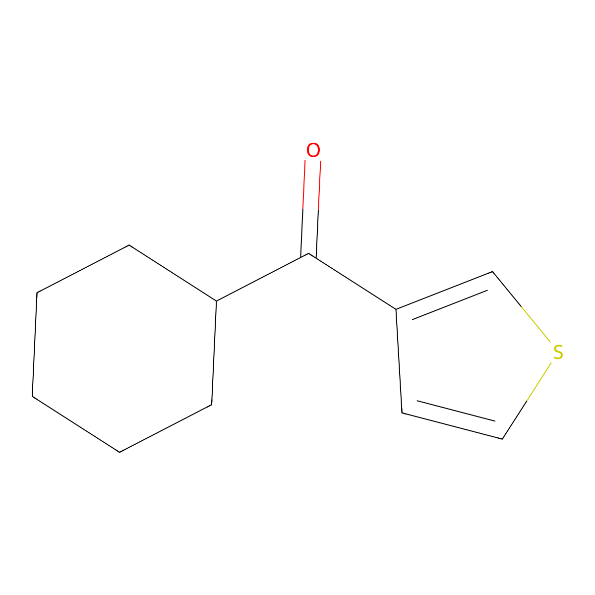 Cyclohexyl(thiophen-3-yl)methanone molecular structure, CAS 36646-69-2