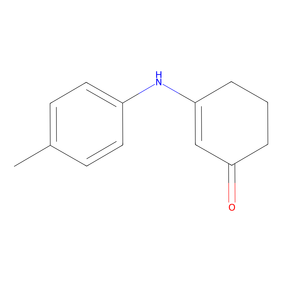 3-[(4-Methylphenyl)amino]cyclohex-2-en-1-one molecular structure, CAS 36646-74-9