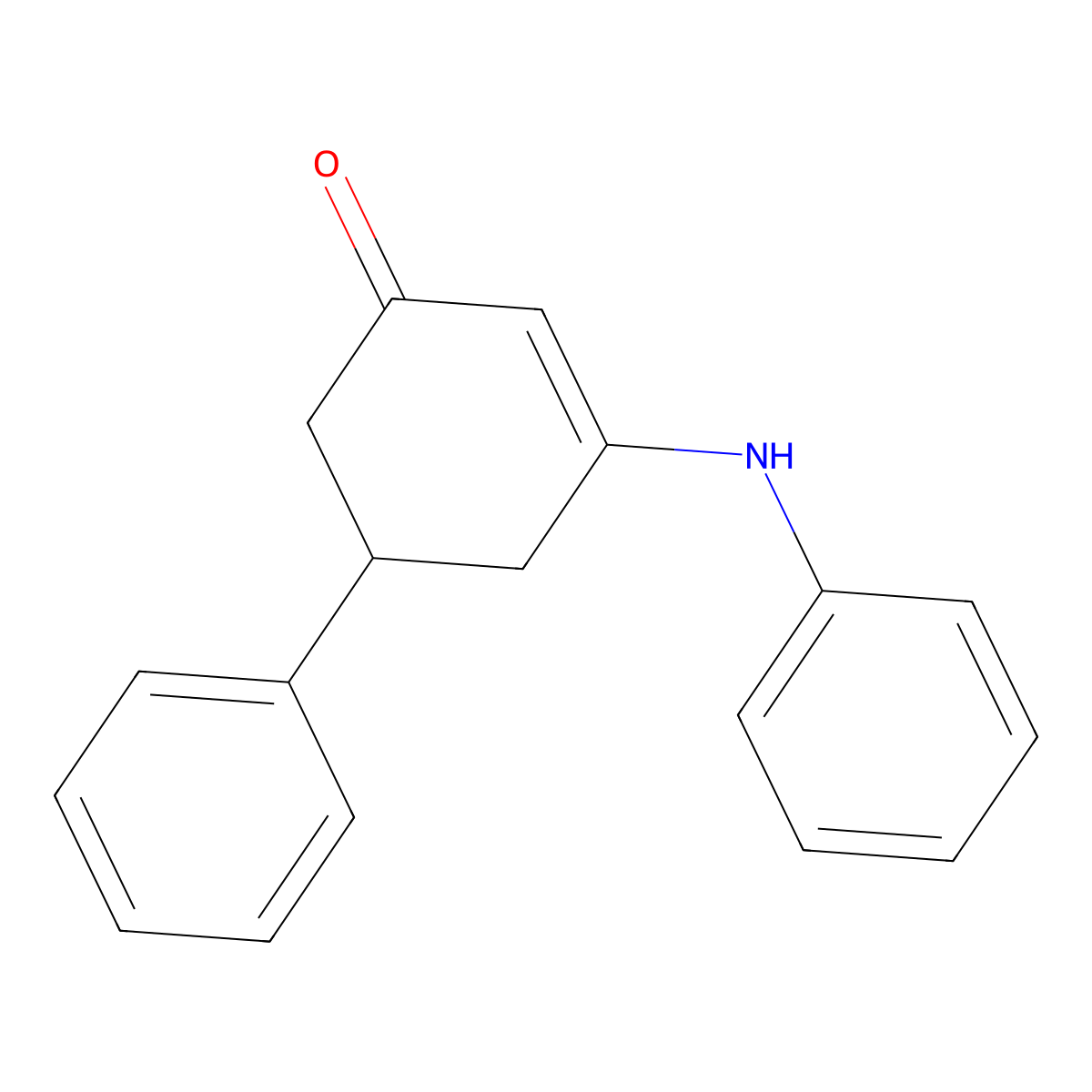 5-Phenyl-3-(phenylamino)cyclohex-2-EN-1-one molecular structure, CAS 36646-79-4
