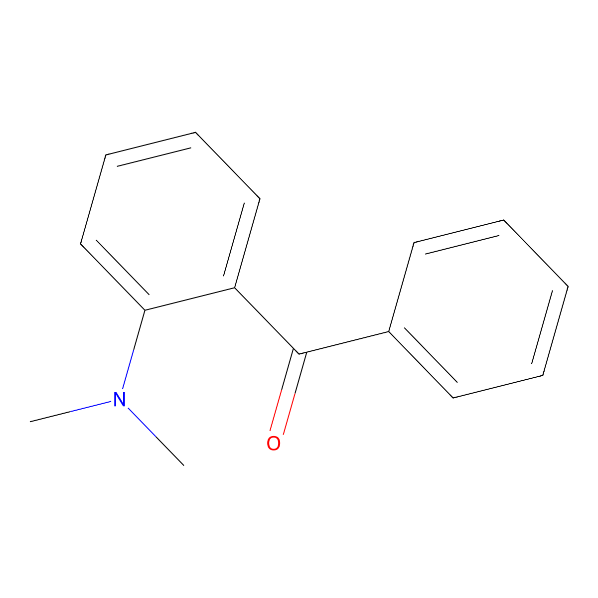 (2-(Dimethylamino)phenyl)(phenyl)methanone molecular structure, CAS 36648-32-5