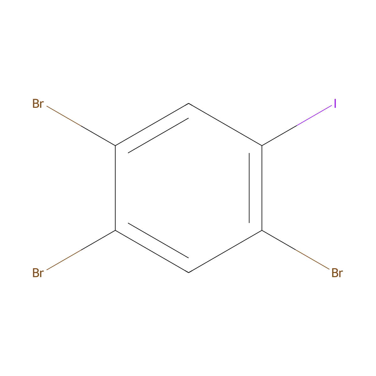 1,2,4-Tribromo-5-iodobenzene molecular structure, CAS 366496-32-4